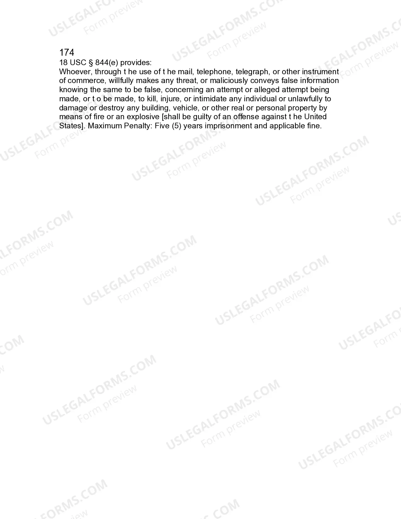 Preview Jury Instruction - Making Threats By Mail Or Telephone