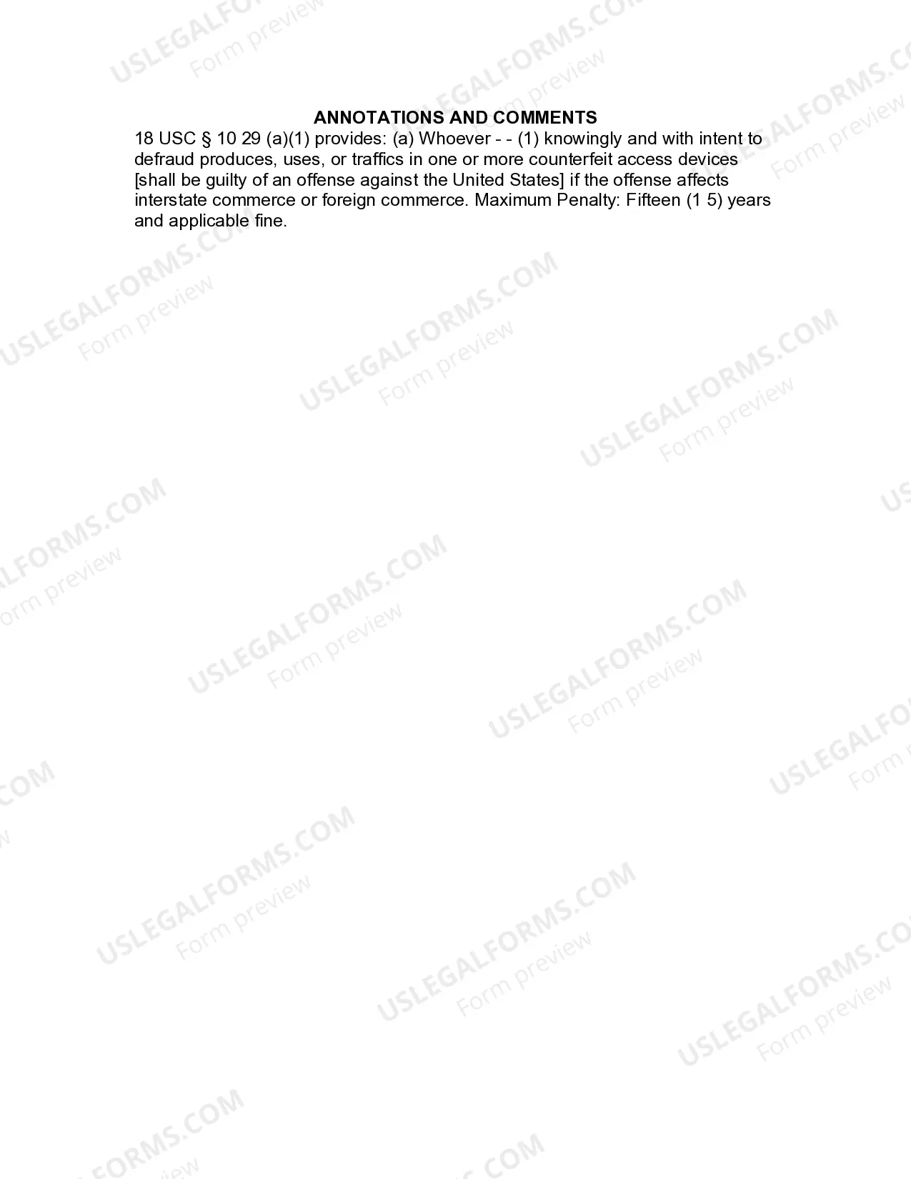 Preview Jury Instruction - Fraud In Connection With Counterfeit Credit Cards Or Other Access Devices