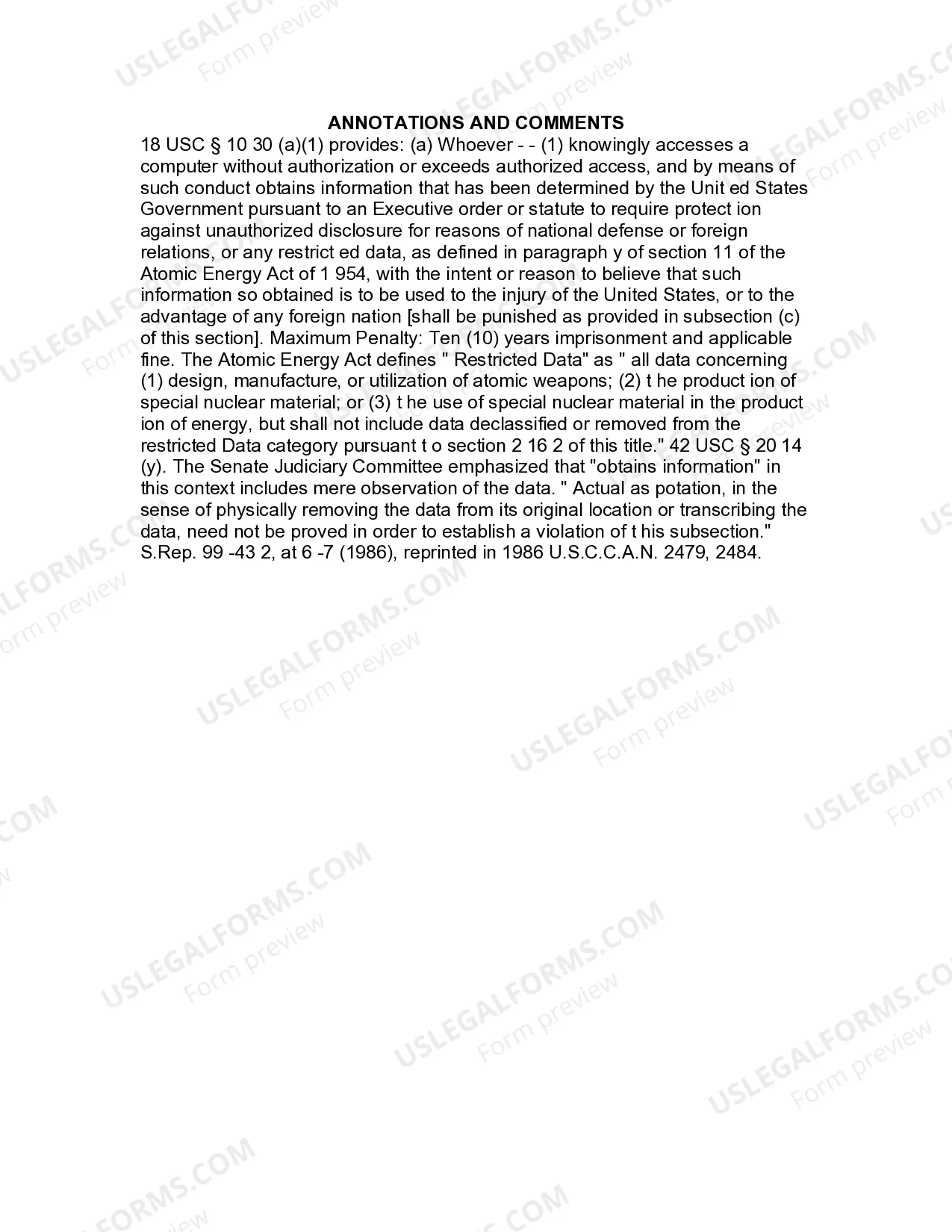Preview Jury Instruction - Computer Fraud Injury To United States