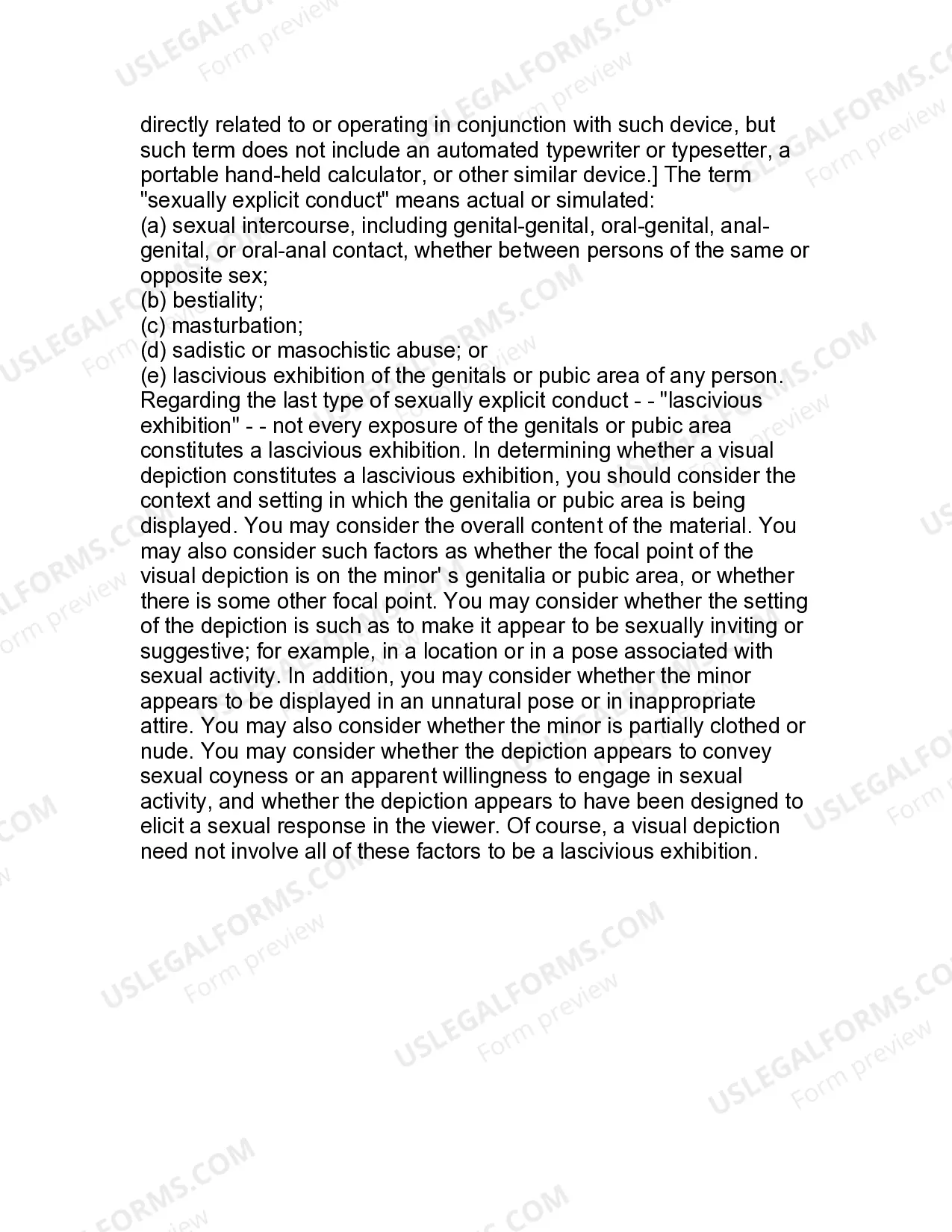 Preview Jury Instruction - Child Pornography Receiving And Distributing