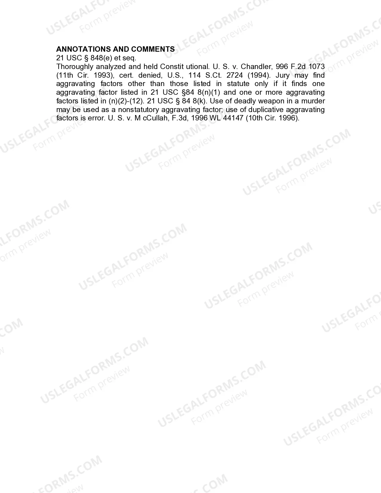 Preview Jury Instruction - Controlled Substances - Death Penalty - Supplemental Instructions - Substantive Instruction