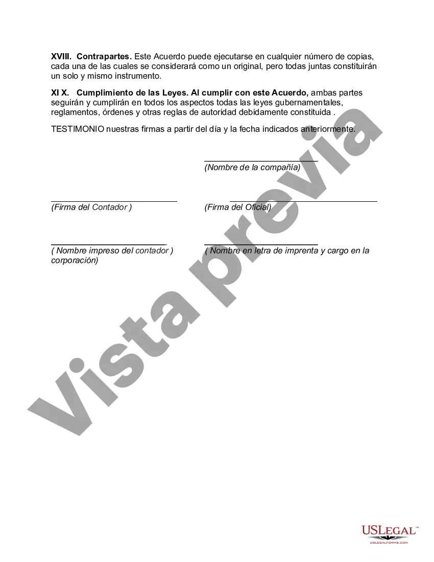 Preview Acuerdo de servicios de contratista independiente con contador