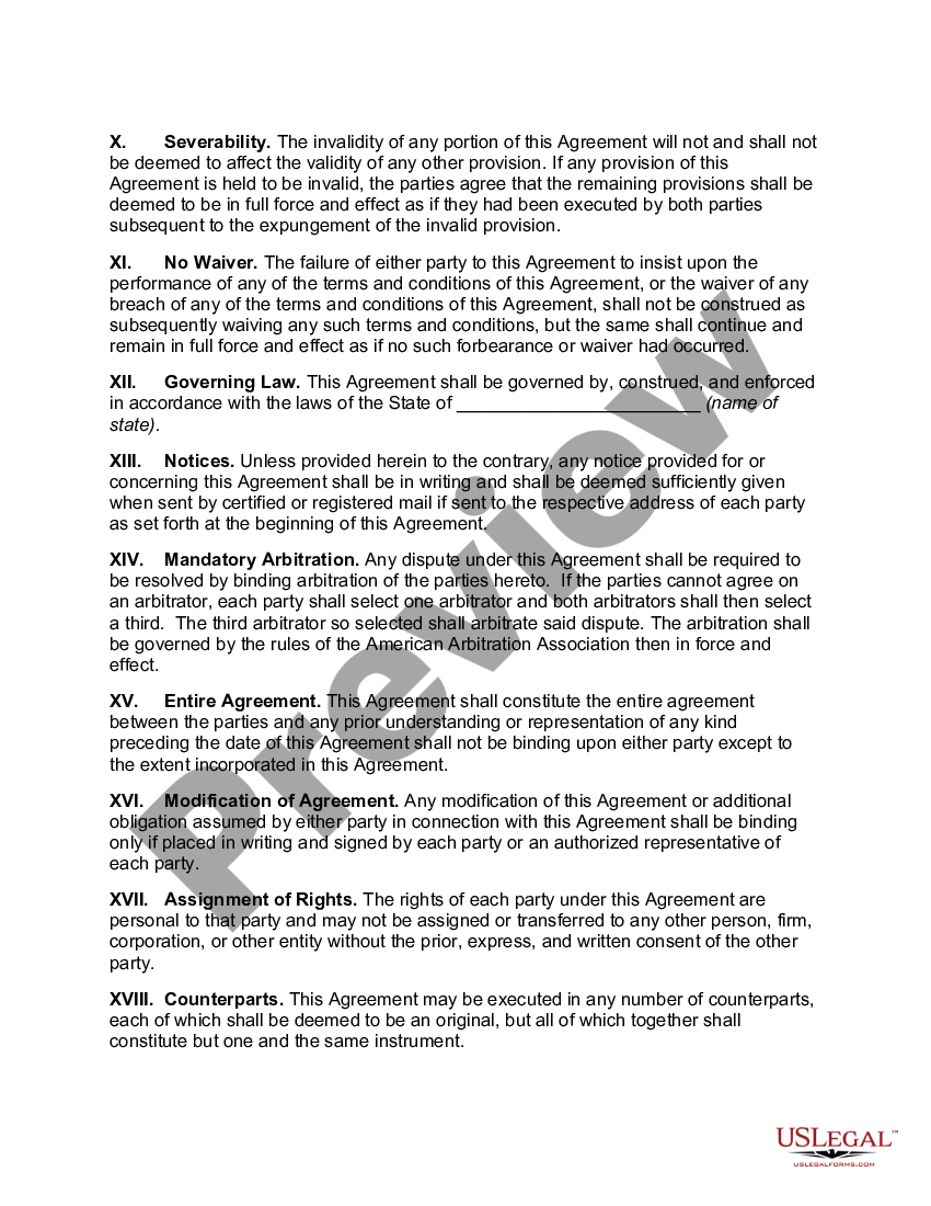 page 2 Independent Contractor Services Agreement with Accountant preview