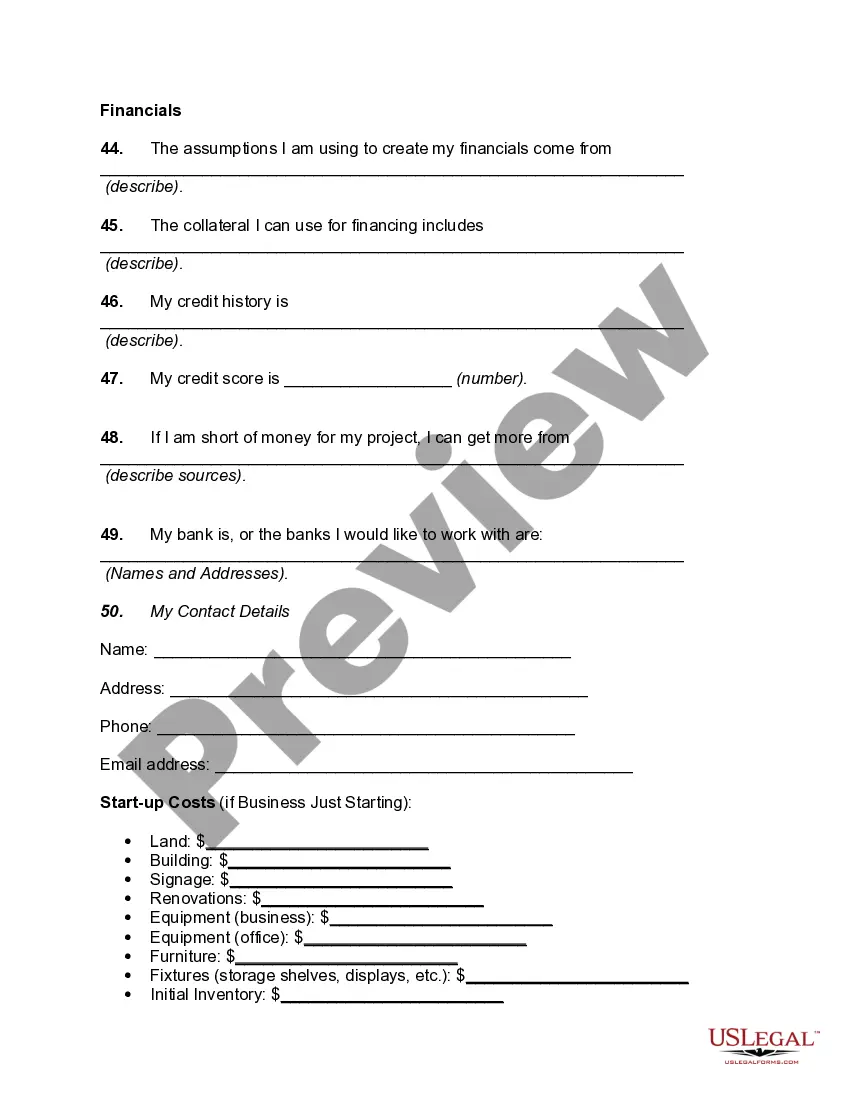 Get Detailed Outline and Content of a Business Plan Preview Detailed Outline and Content of a Business Plan