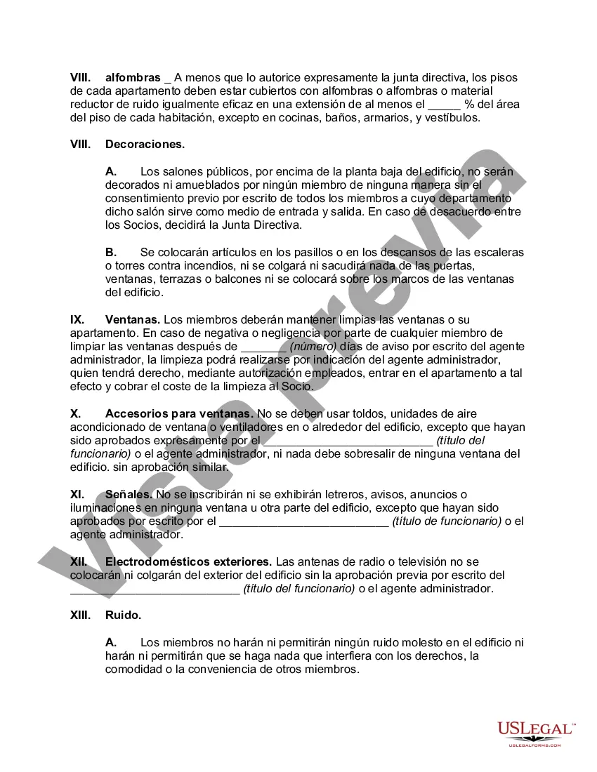 Preview Normas y reglamentos relativos a la ocupación de apartamentos cooperativos