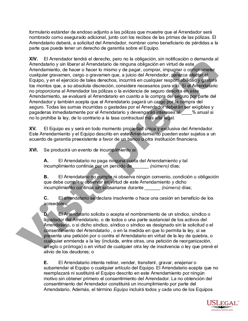 Preview Arrendamiento financiero de equipos
