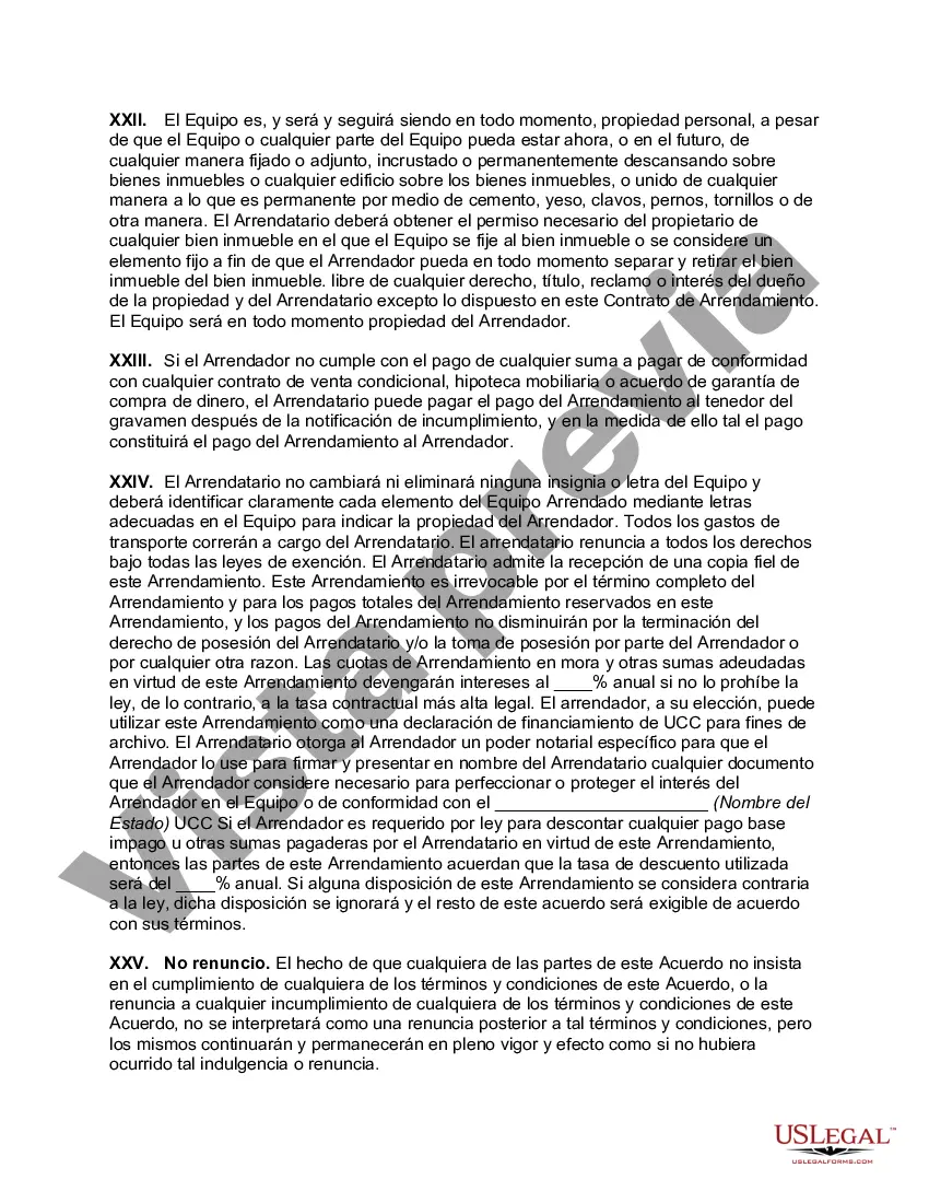 Preview Arrendamiento financiero de equipos