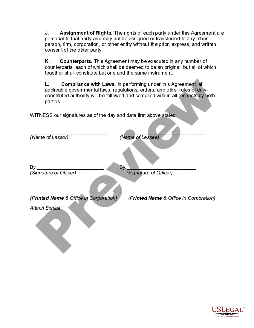 Get Net Lease of Equipment (personal Propety Net Lease) with no Warranties by Lessor and Option to Purchase Preview Net Lease of Equipment (personal Propety Net Lease) with no Warranties by Lessor and Option to Purchase