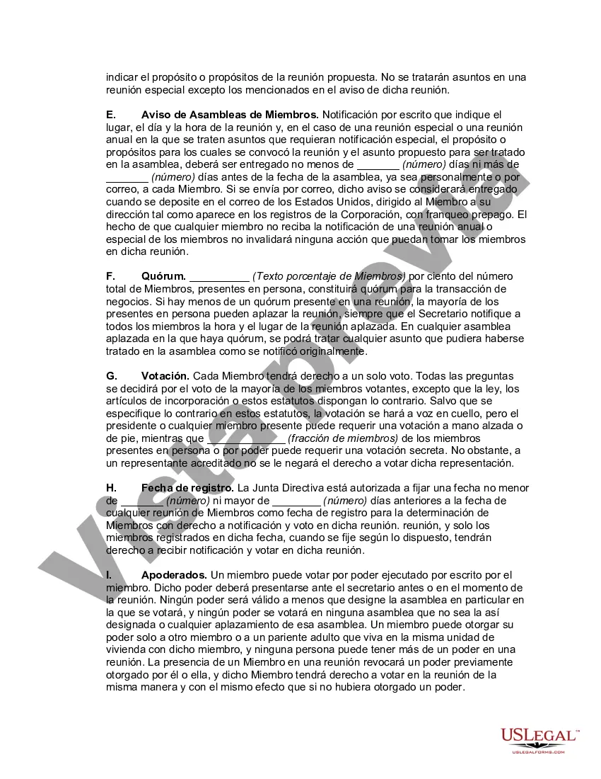 Preview Estatutos Sociales de Cooperativa de Apartamentos - Sociedad Anónima