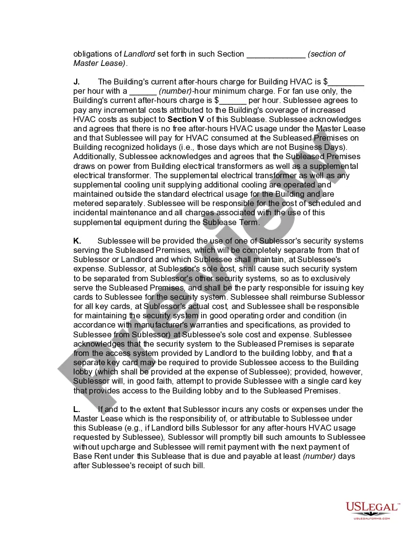 Get Comprehensive Sublease of Office Space including Furniture and Equipment including References to Master Lease and with Brokerage Fee Preview Comprehensive Sublease of Office Space including Furniture and Equipment including References to Master Lease and with Brokerage Fee