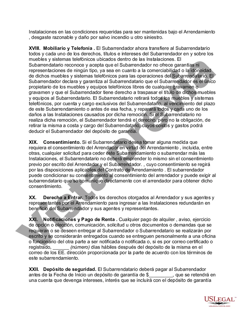 Preview Subarriendo de Espacio de Oficina con Venta de Mobiliario y Telefonía