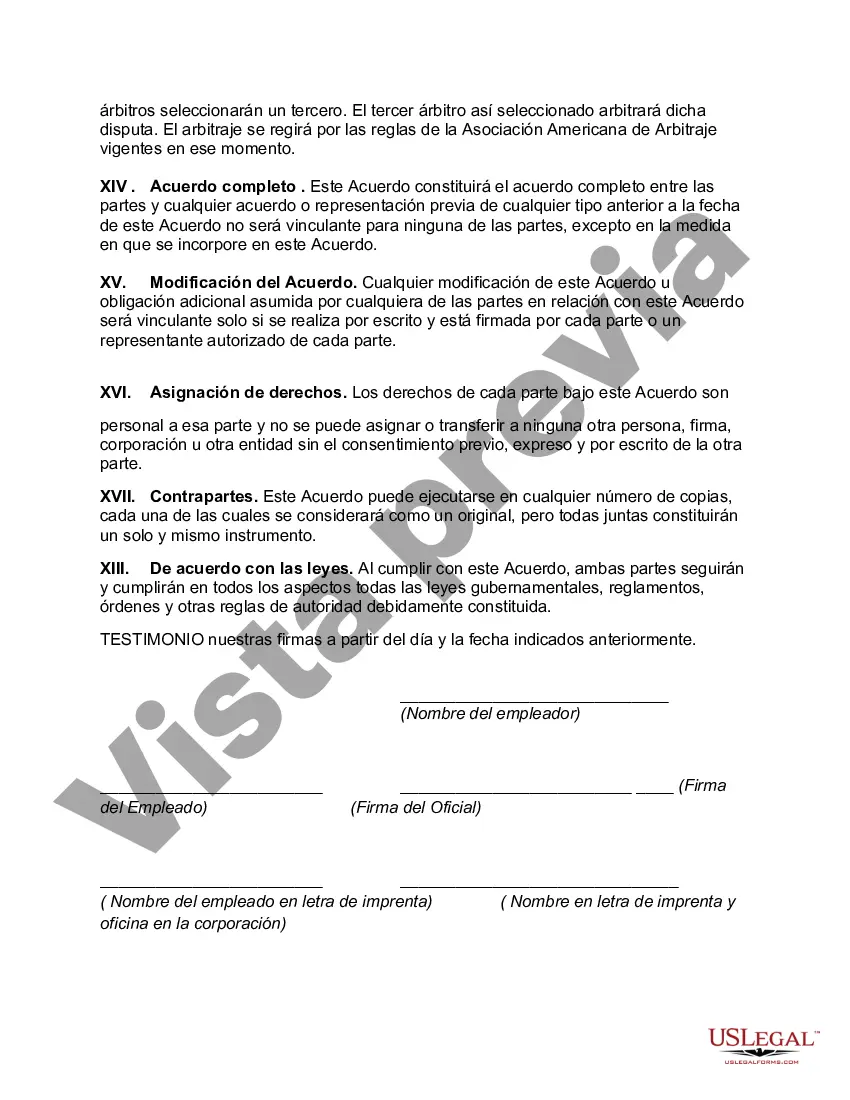 Preview Contrato de Trabajo con Plan de Retiro No Cualificado Financiado con Seguro de Vida