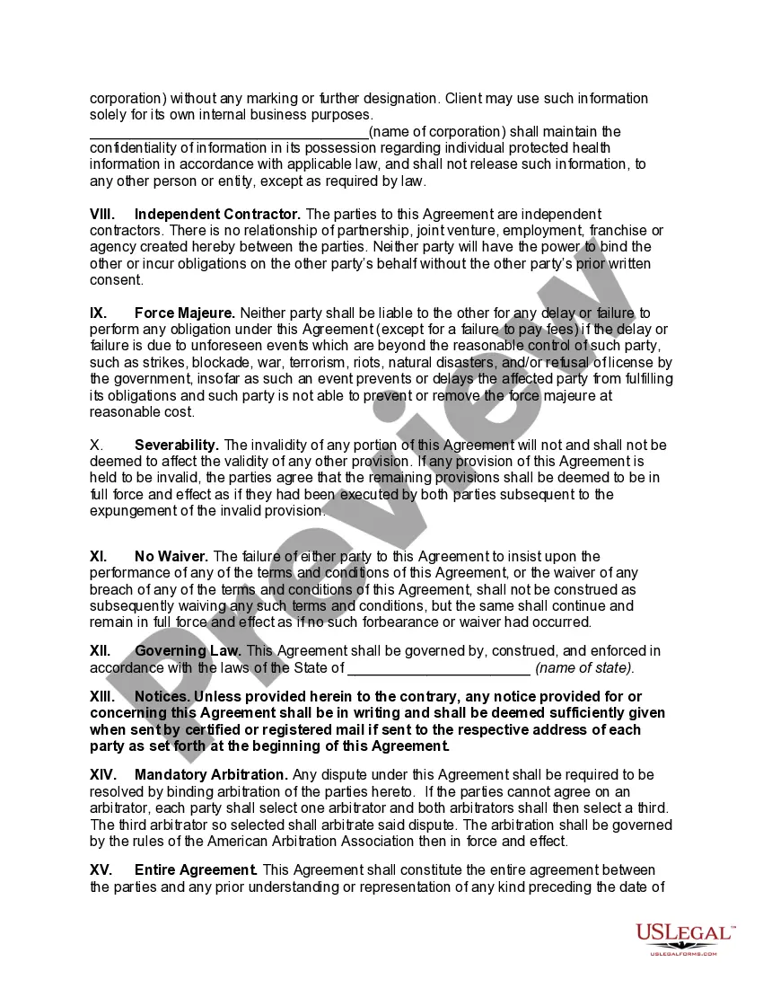 Preview Master Services Agreement for IT Services