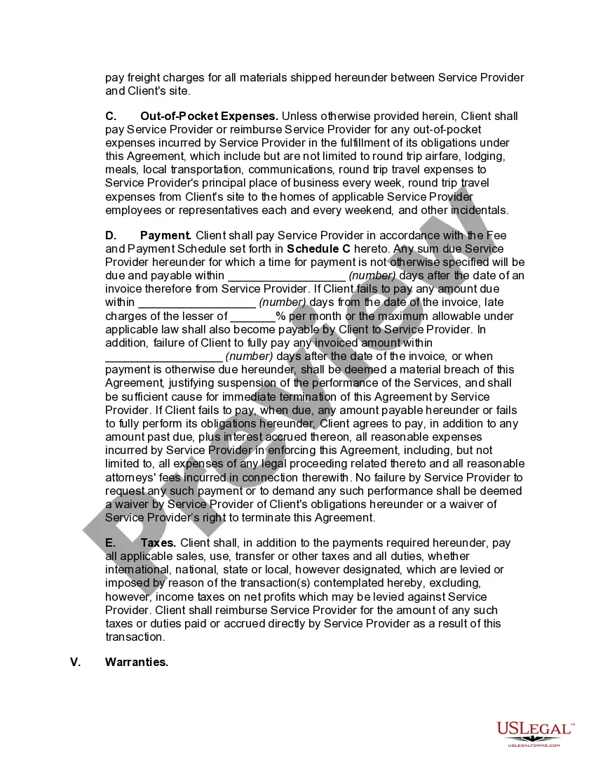 Preview Network Services Agreement