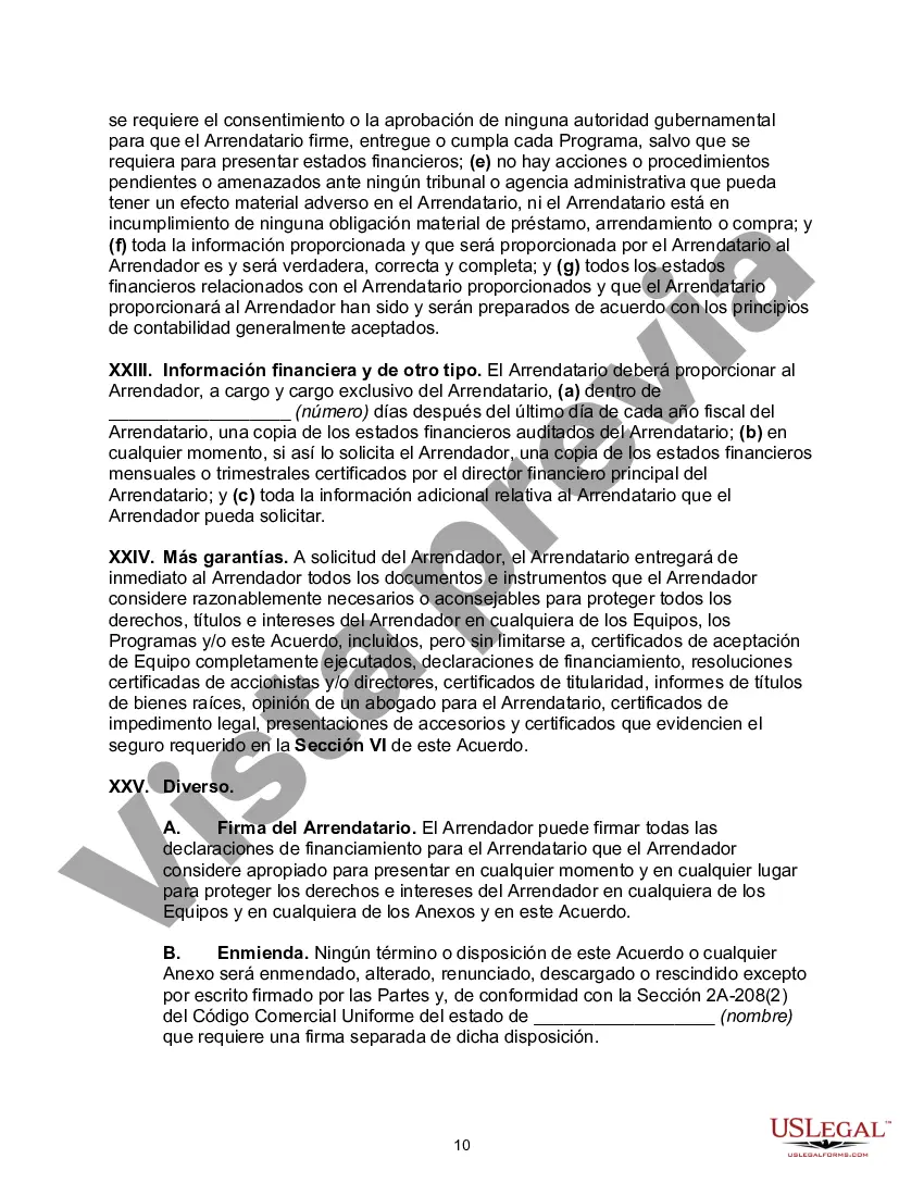 Preview Contrato de arrendamiento de equipo maestro