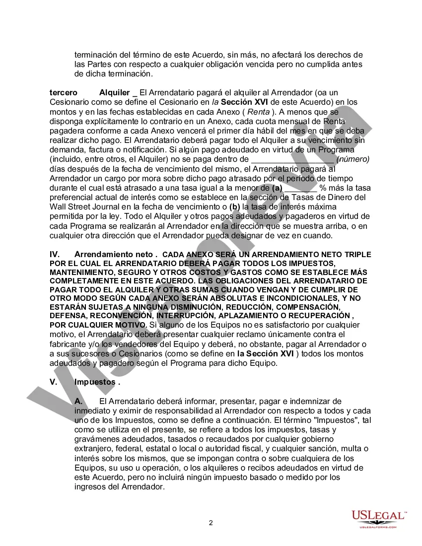 Preview Contrato de arrendamiento de equipo maestro