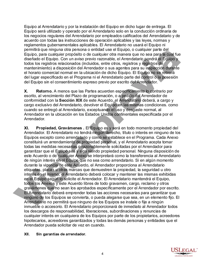 Preview Contrato de arrendamiento de equipo maestro