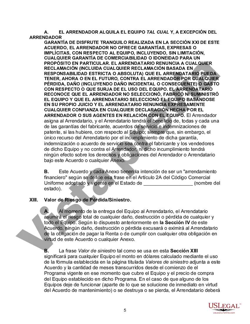 Preview Contrato de arrendamiento de equipo maestro