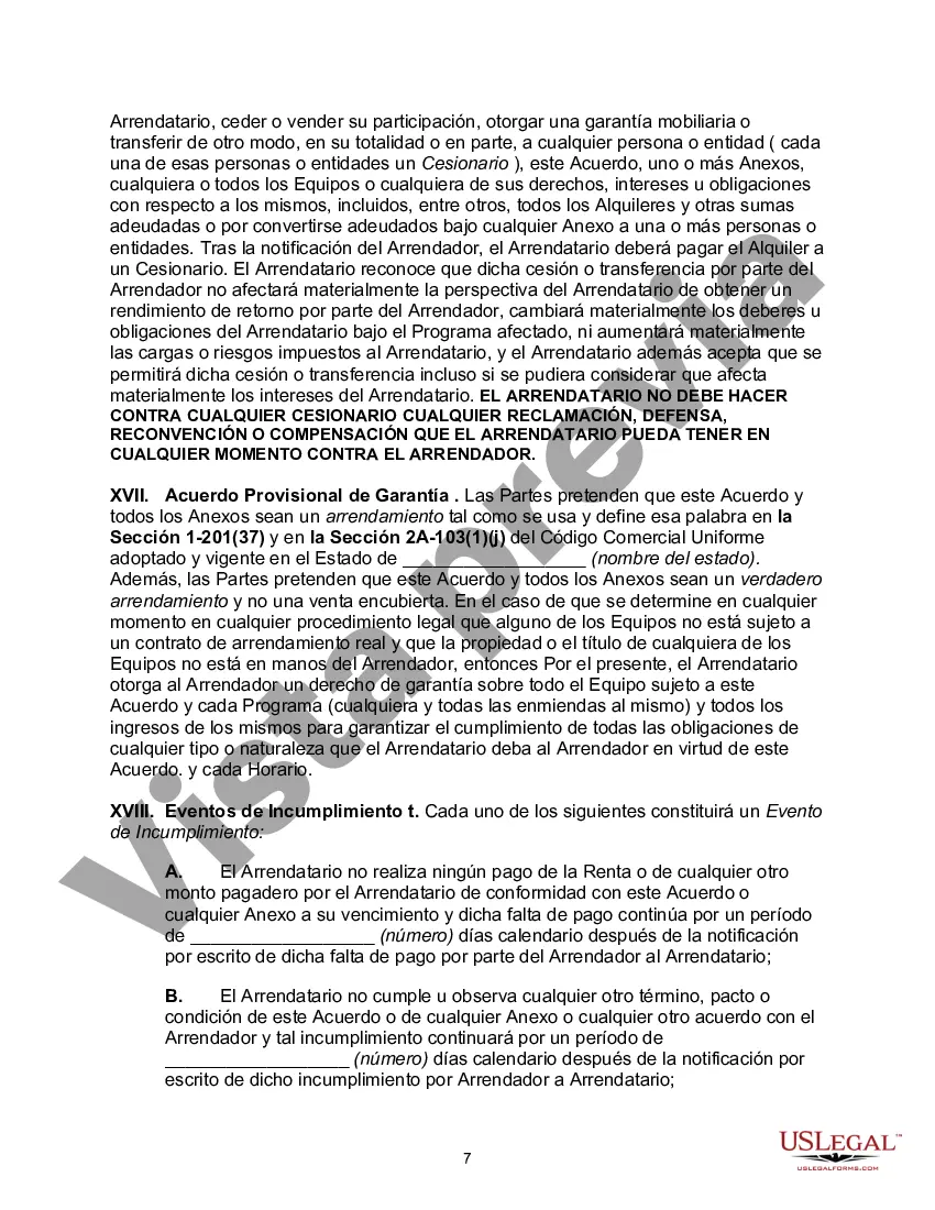 Preview Contrato de arrendamiento de equipo maestro