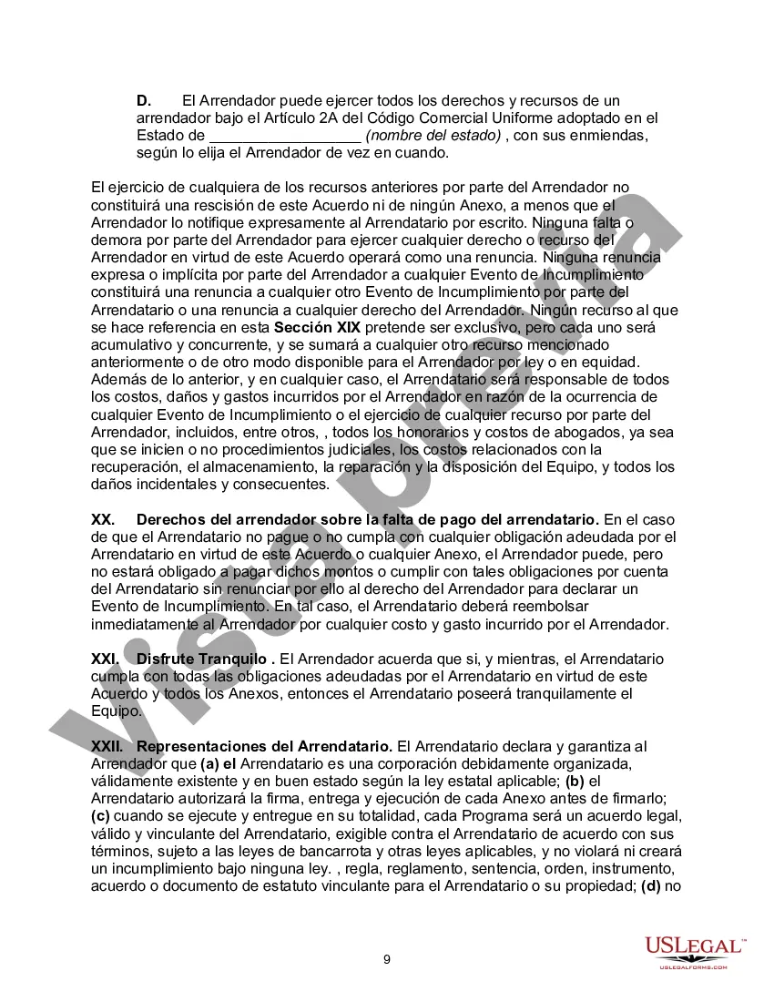 Preview Contrato de arrendamiento de equipo maestro