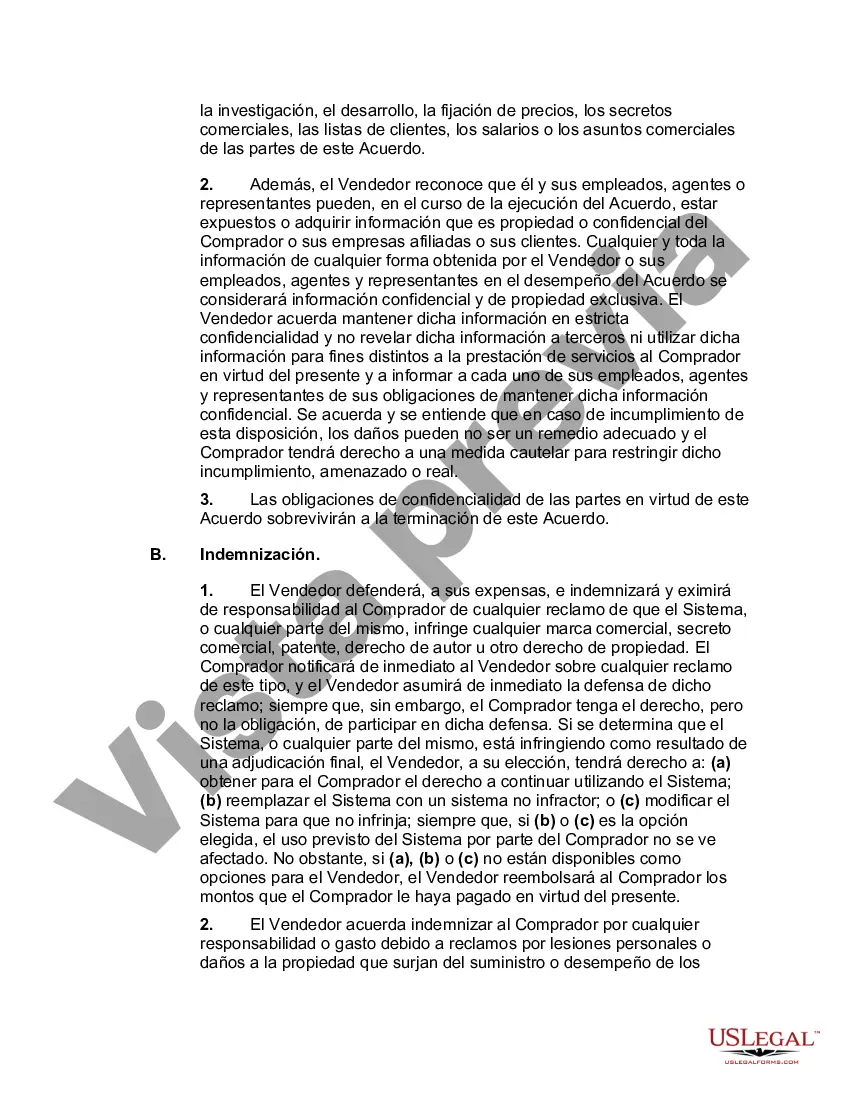 Preview Acuerdo de hardware y software llave en mano