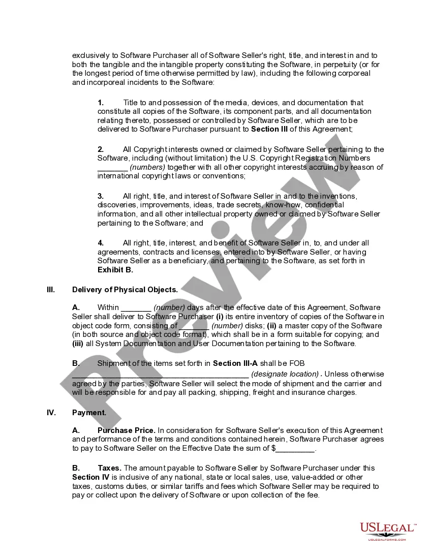 Get Software Acquisition Agreement Preview Software Acquisition Agreement