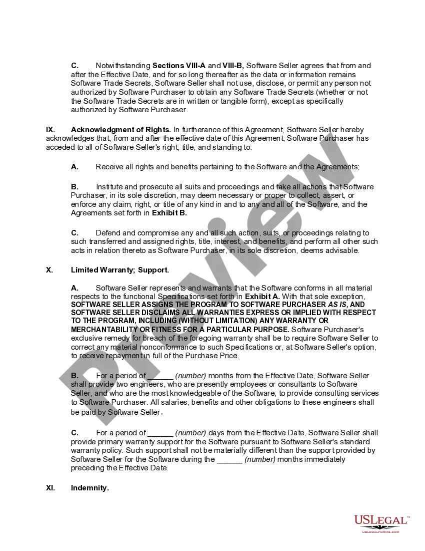 Get Software Acquisition Agreement Preview Software Acquisition Agreement
