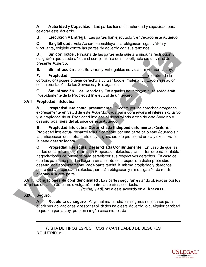 Preview Acuerdo de Servicios de Integración