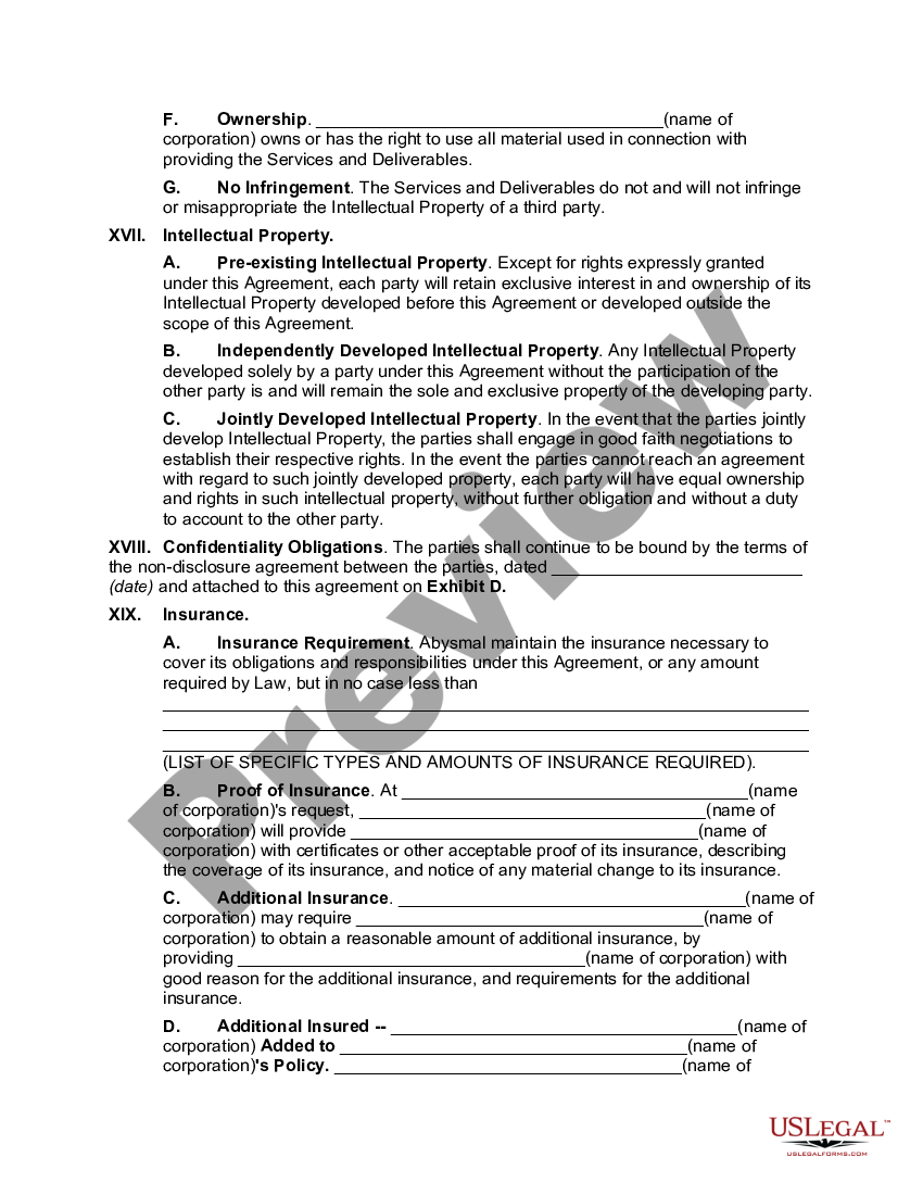 Integration Services Agreement - Services Agreement Contract | US Legal ...