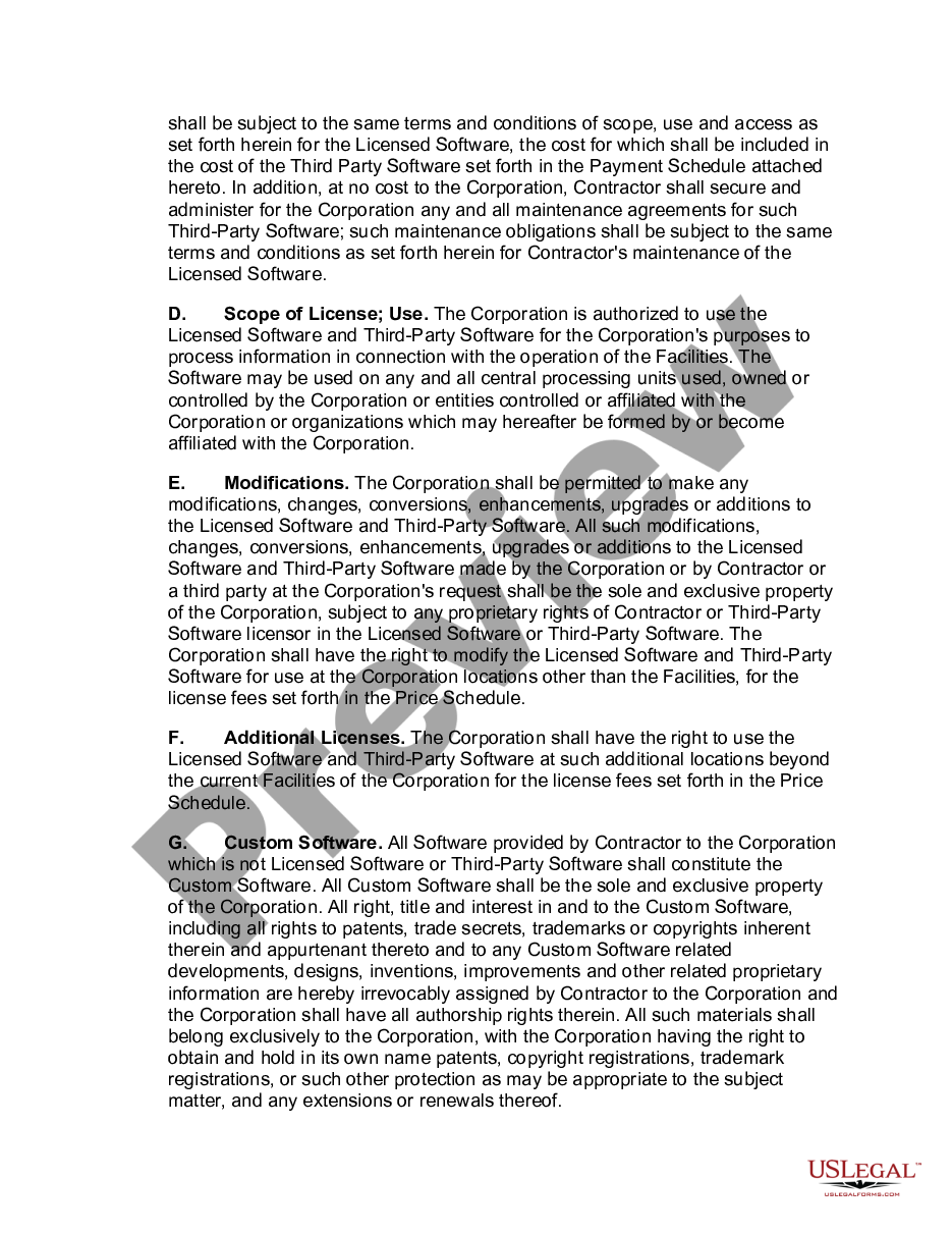 page 4 Computer System Acquisition Agreement for Health Care Services preview
