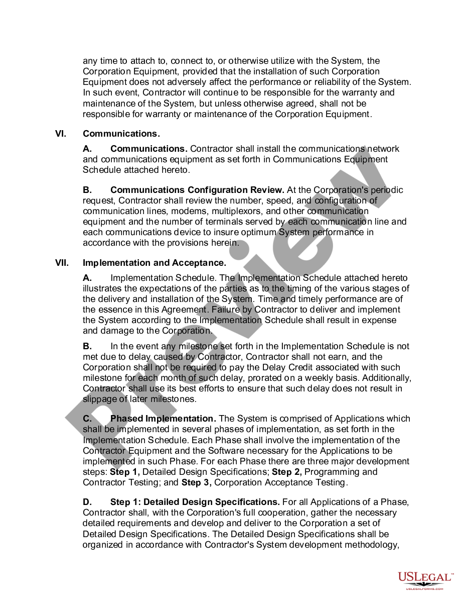 page 6 Computer System Acquisition Agreement for Health Care Services preview