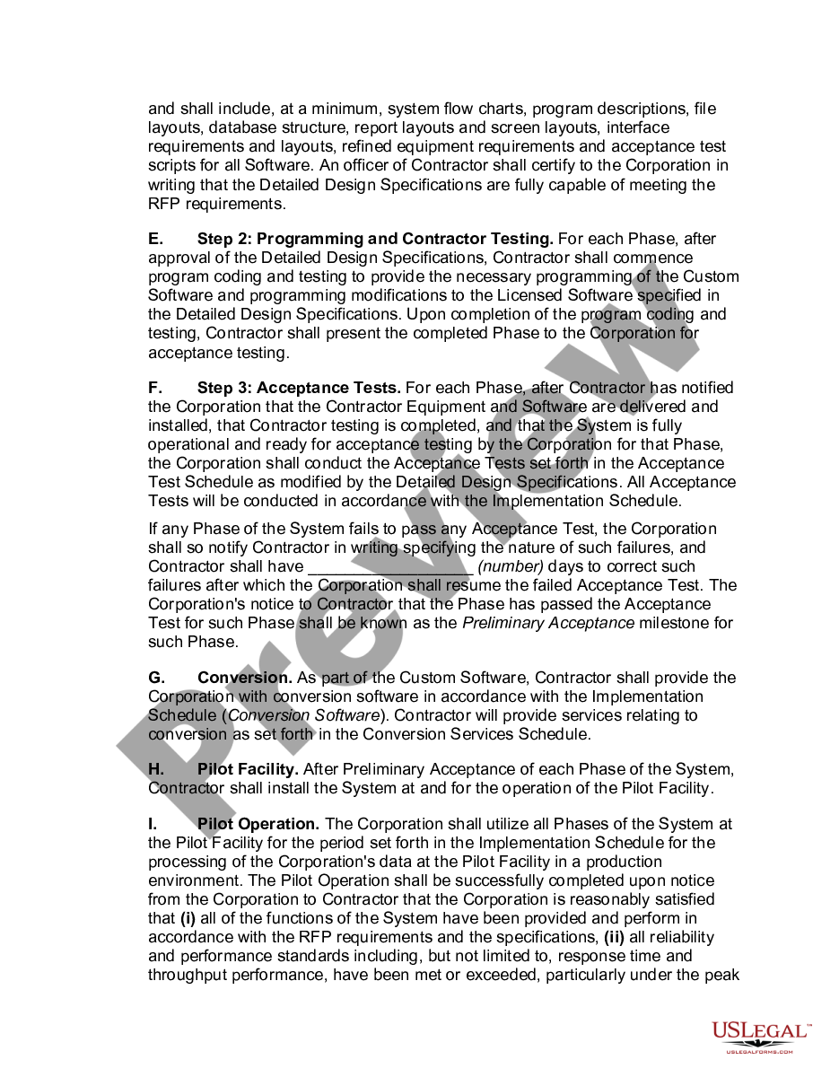 page 7 Computer System Acquisition Agreement for Health Care Services preview