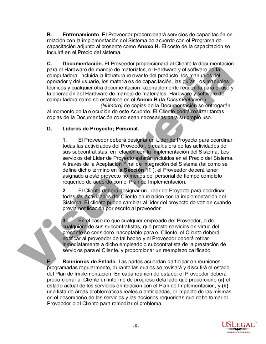 Preview Acuerdo de Adquisición e Integración del Sistema