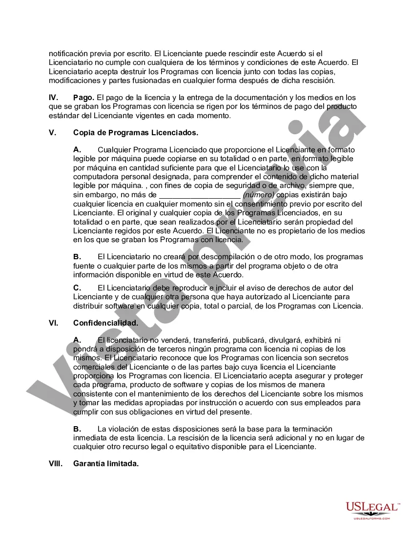 Preview Acuerdo de licencia de software de microcomputadora