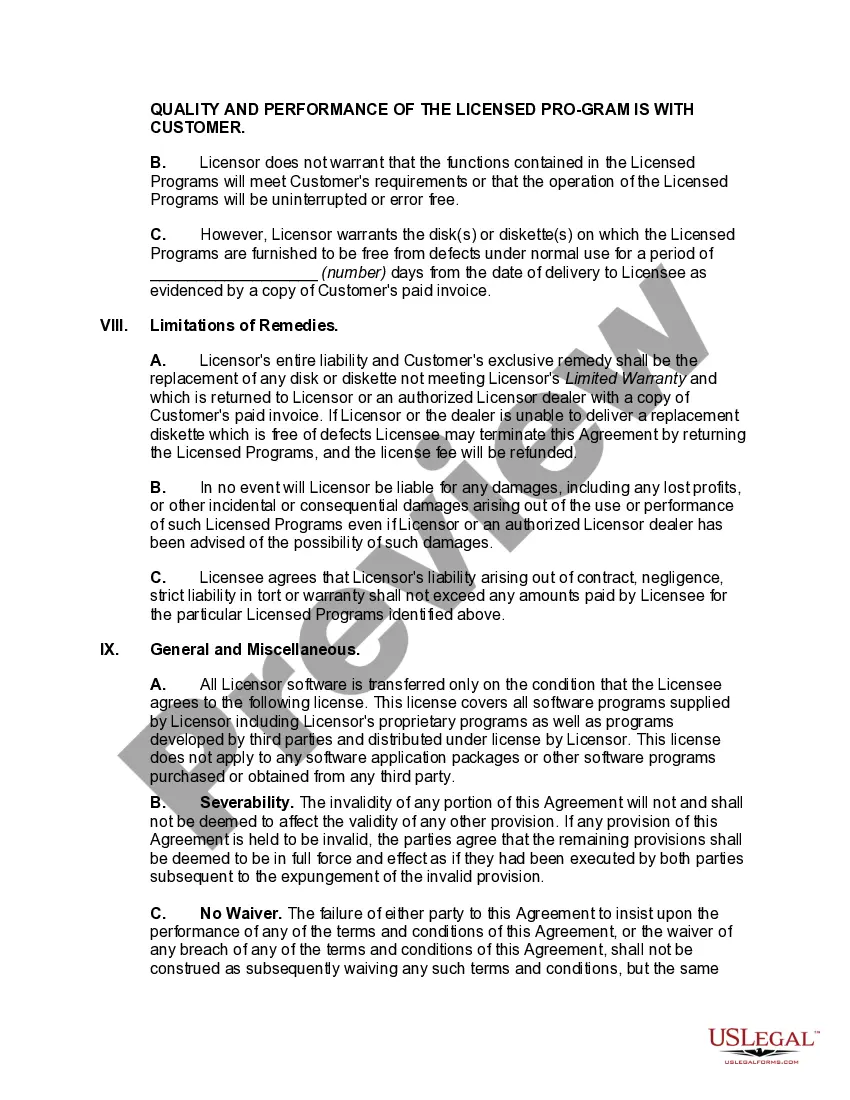 Get Microcomputer Software License Agreement Preview Microcomputer Software License Agreement