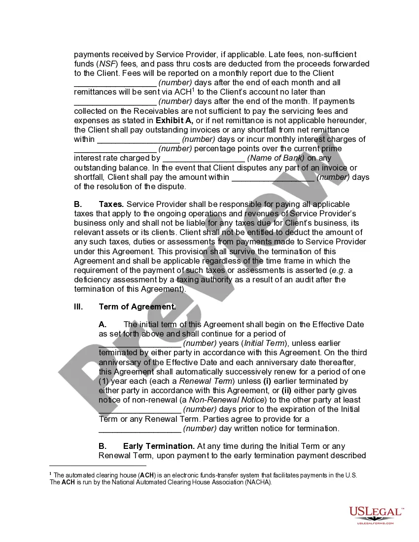 Preview Services Bureau Agreement