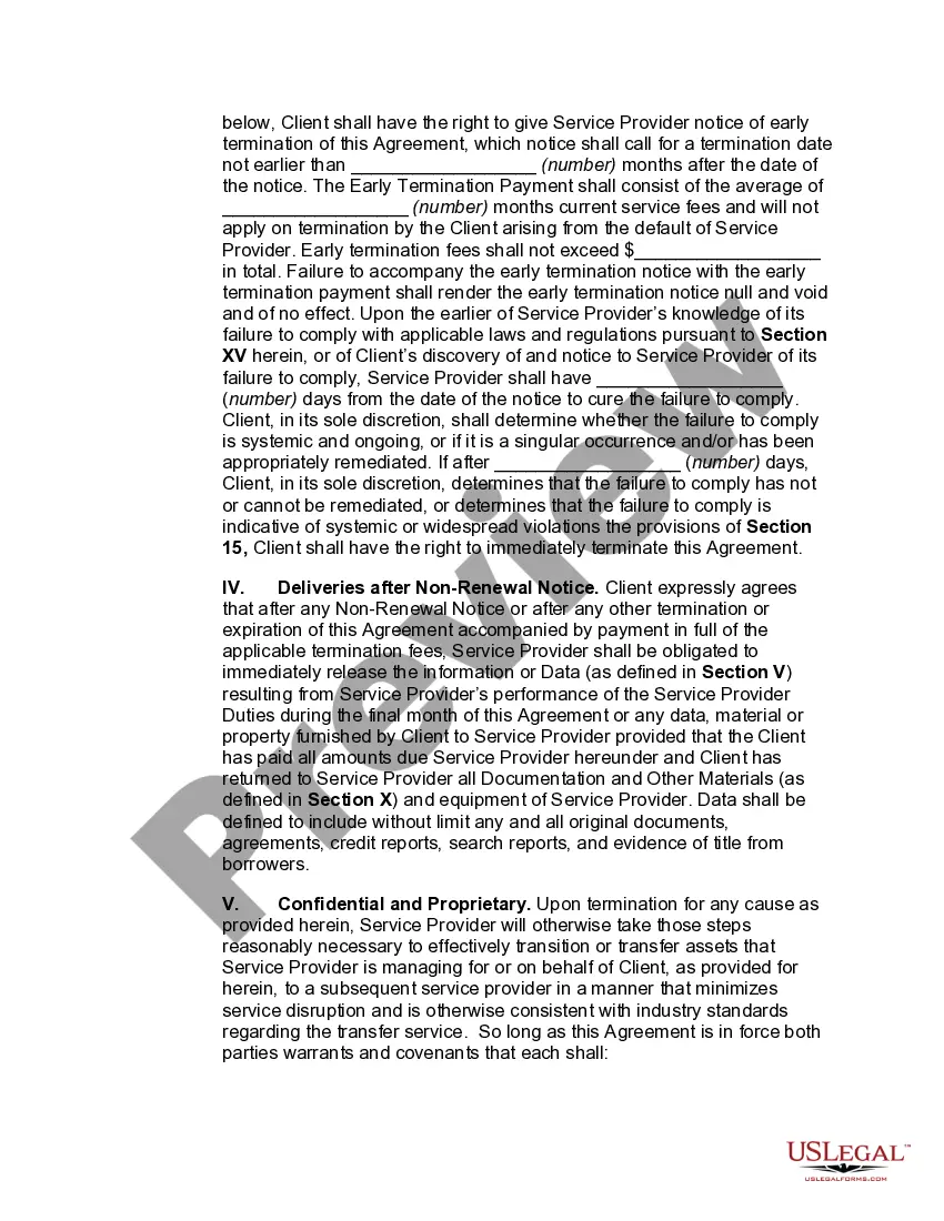 Preview Services Bureau Agreement