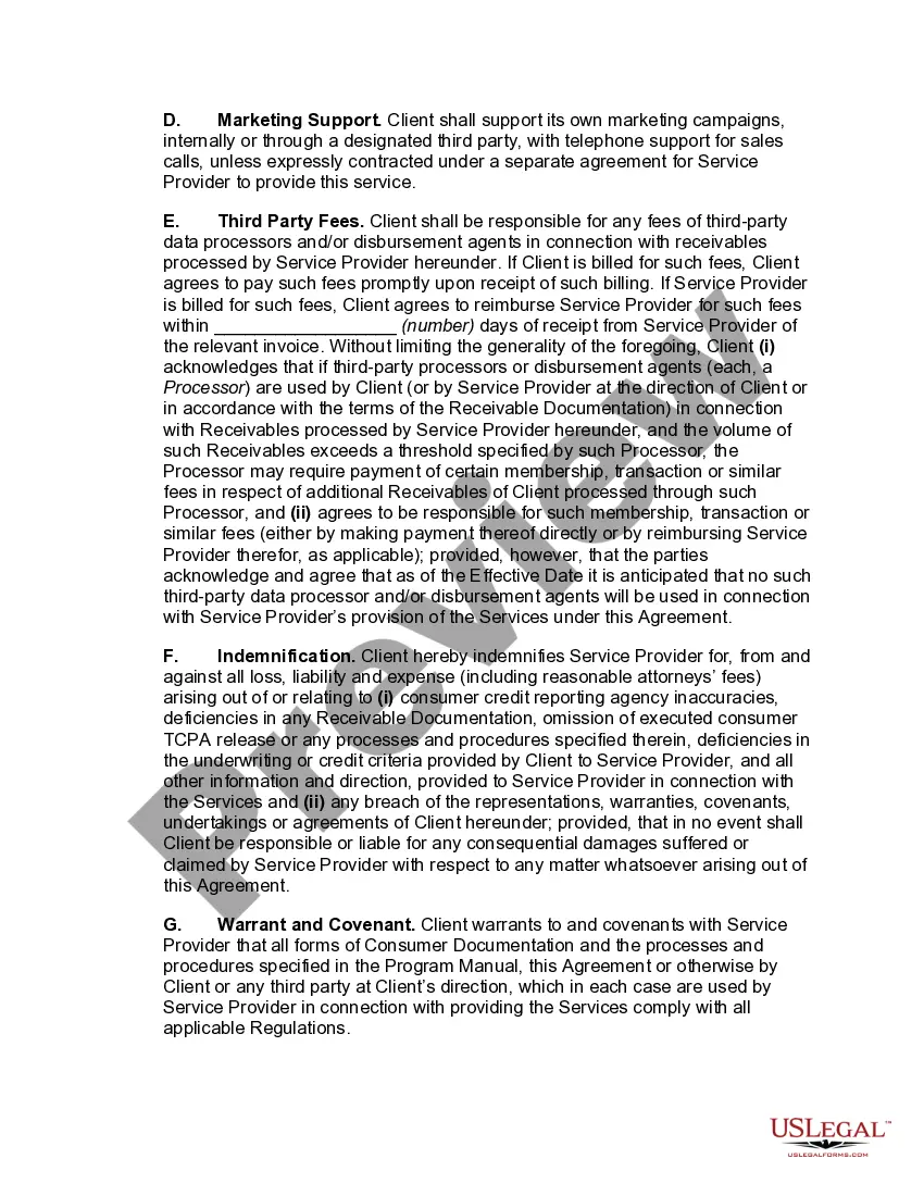 Preview Services Bureau Agreement