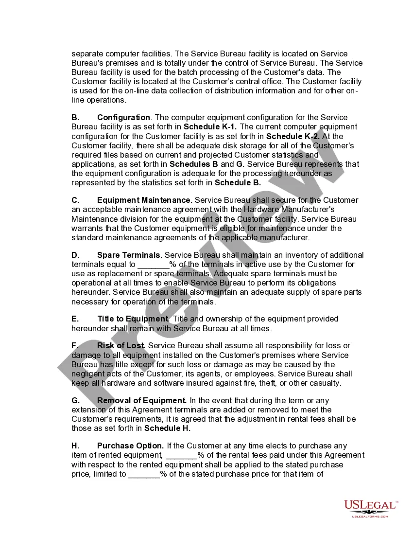 Get Service Bureau Distribution System Agreement Preview Service Bureau Distribution System Agreement