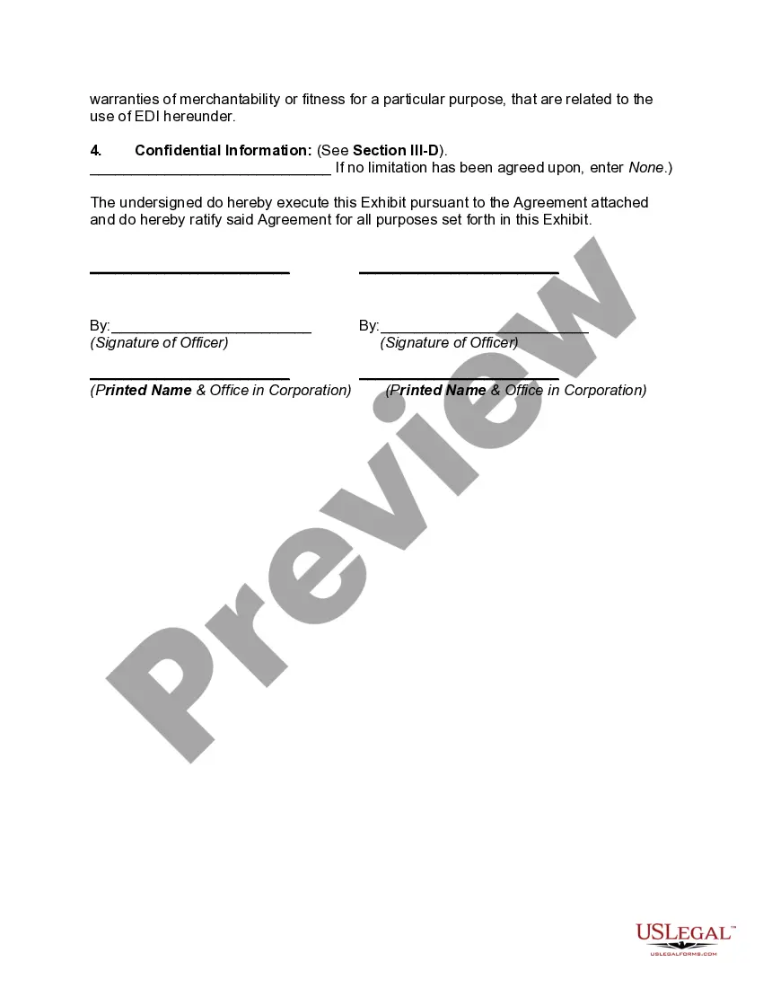 Get Electronic Data Interchange Trading Partner Agreement Preview Electronic Data Interchange Trading Partner Agreement