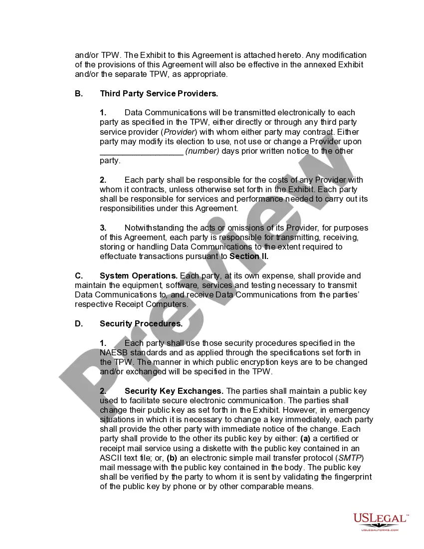 Get Electronic Data Interchange Trading Partner Agreement Preview Electronic Data Interchange Trading Partner Agreement