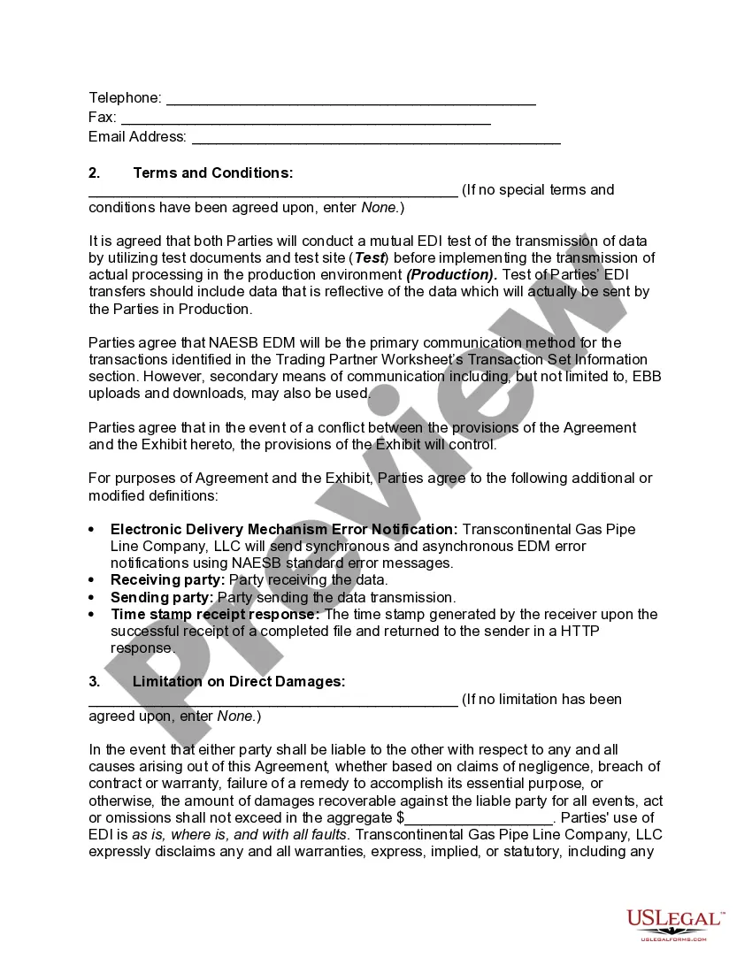Get Electronic Data Interchange Trading Partner Agreement Preview Electronic Data Interchange Trading Partner Agreement