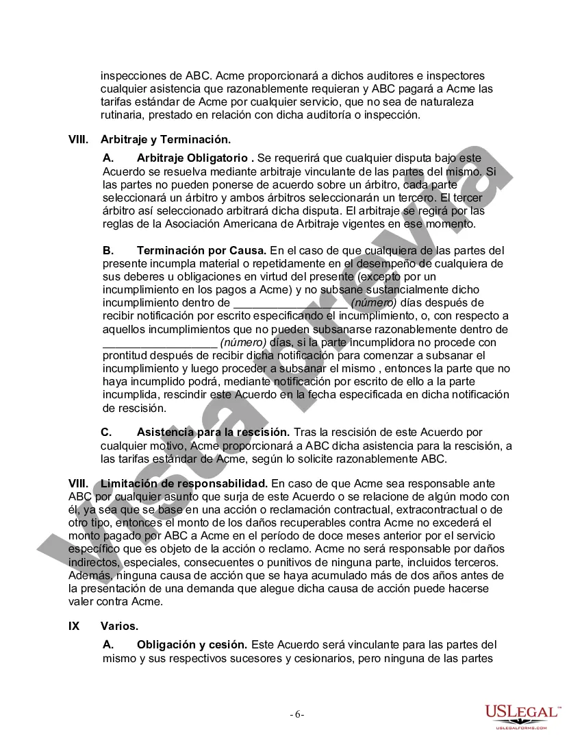 Preview Acuerdo de externalización