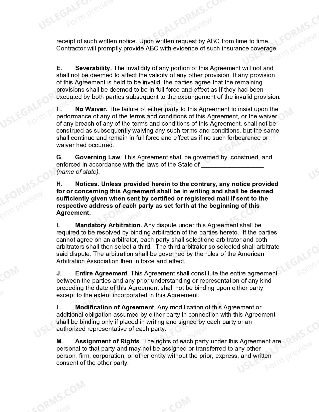 Preview Sales and Marketing Outsourcing Agreement