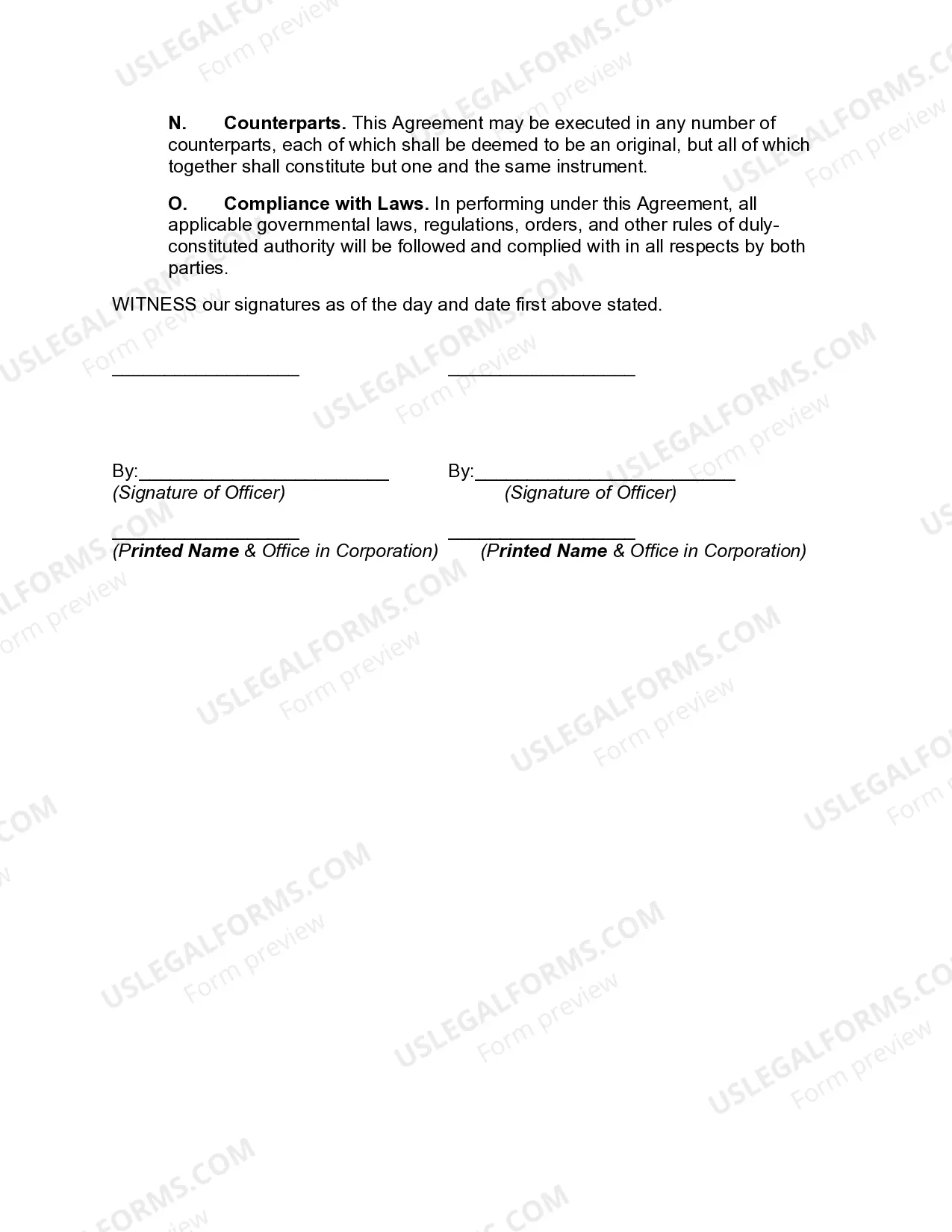 Preview Sales and Marketing Outsourcing Agreement