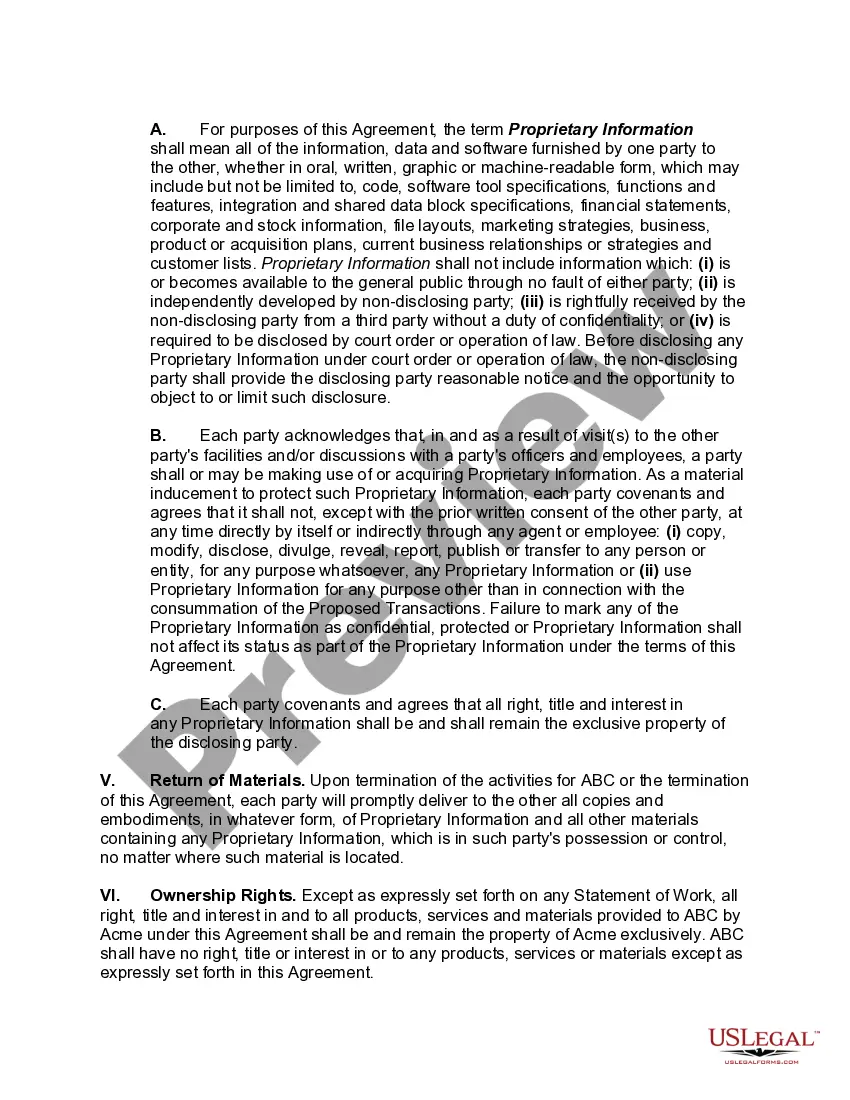 Preview Management Outsourcing Services Agreement