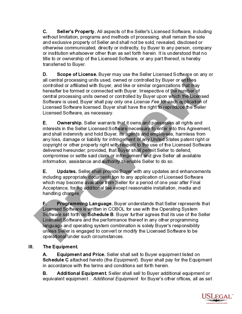 Get User Oriented Turnkey Hardware Purchase Agreement Preview User Oriented Turnkey Hardware Purchase Agreement