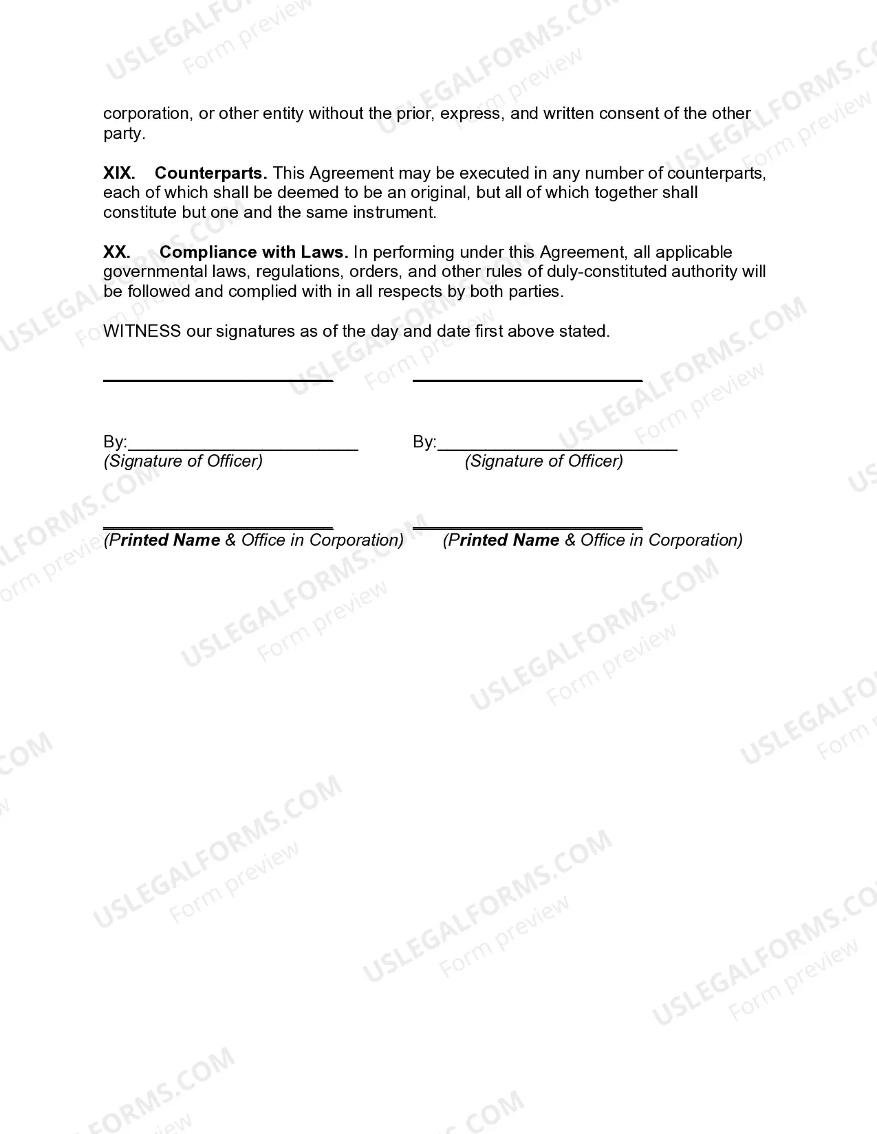 Preview Equipment Maintenance Agreement with an Independent Sales Organization