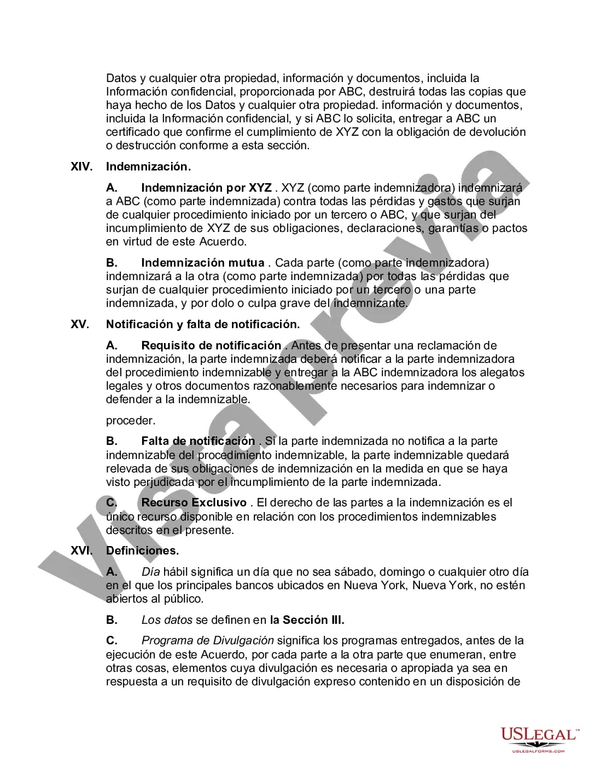 Preview Acuerdo de intercambio de datos