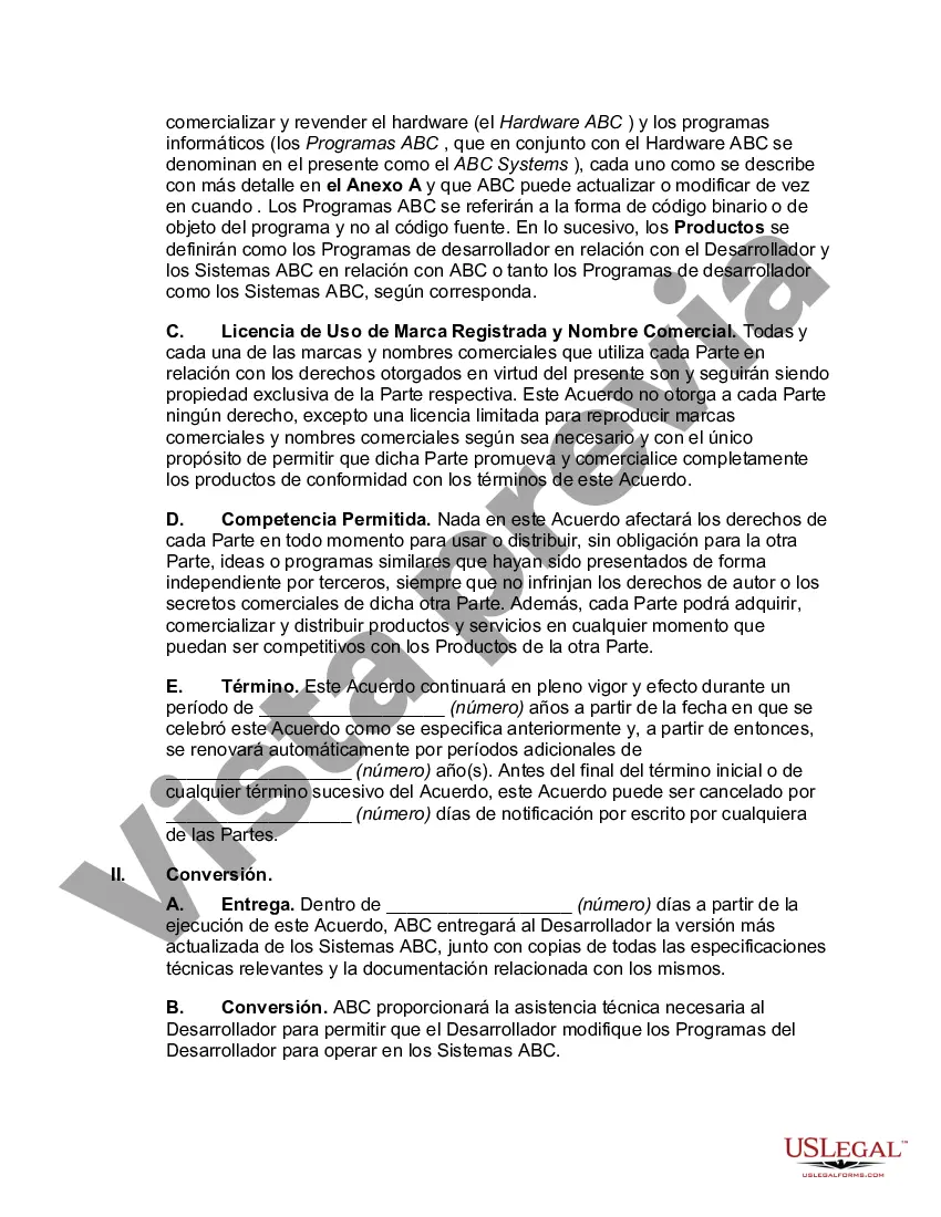 Preview Acuerdo de desarrollo y mercadeo conjunto con respecto a hardware informático y software relacionado